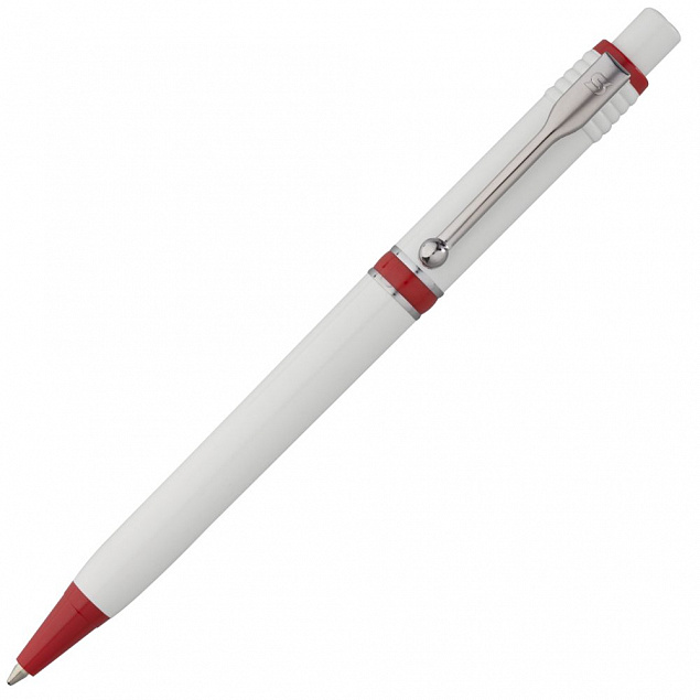 Ручка шариковая Raja, красная с логотипом в Самаре заказать по выгодной цене в кибермаркете AvroraStore