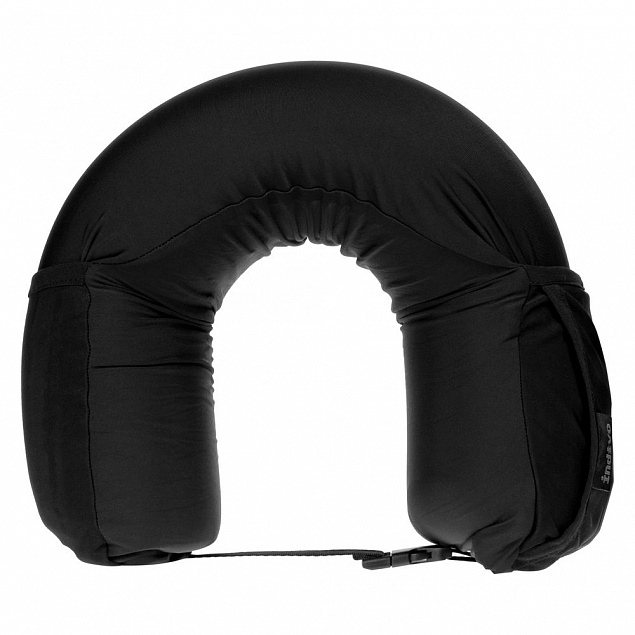 Дорожная подушка supSleep, черная с логотипом в Самаре заказать по выгодной цене в кибермаркете AvroraStore