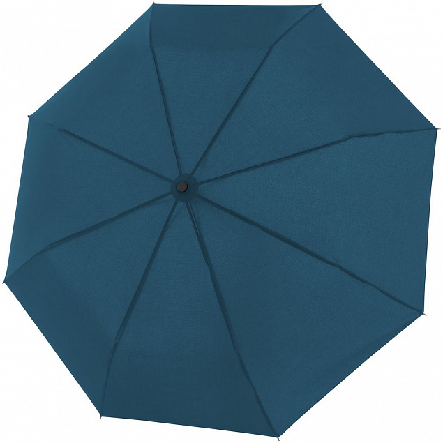 Складной зонт Fiber Magic Superstrong, голубой с логотипом в Самаре заказать по выгодной цене в кибермаркете AvroraStore