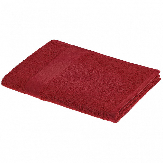 Полотенце Soft Me Light, среднее, красное с логотипом в Самаре заказать по выгодной цене в кибермаркете AvroraStore