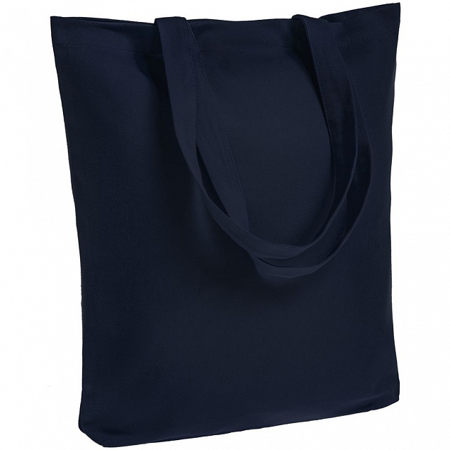 Холщовая сумка Avoska, темно-синяя с логотипом в Самаре заказать по выгодной цене в кибермаркете AvroraStore
