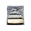 Ёлочная игрушка Шапочка (белый с золотым ) с логотипом в Самаре заказать по выгодной цене в кибермаркете AvroraStore