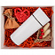 Коробка с окном InSight, белая с красным наполнением с логотипом в Самаре заказать по выгодной цене в кибермаркете AvroraStore