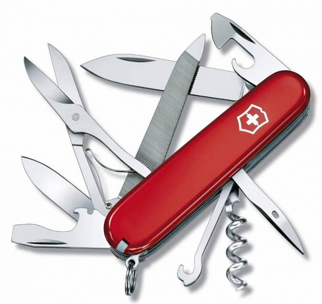 Офицерский нож Mountaineer 91, красный с логотипом в Самаре заказать по выгодной цене в кибермаркете AvroraStore