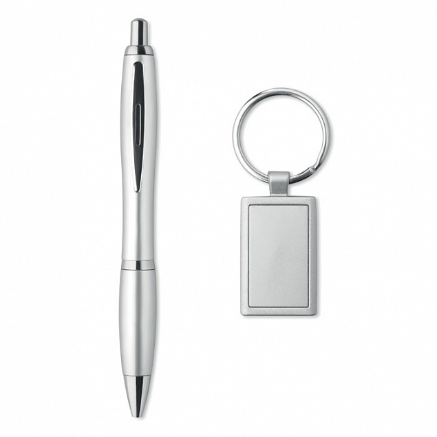 Набор: ручка шариковая и брелок с логотипом в Самаре заказать по выгодной цене в кибермаркете AvroraStore