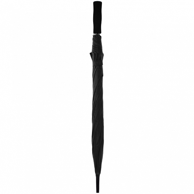 Зонт-трость Color Play, черный с логотипом в Самаре заказать по выгодной цене в кибермаркете AvroraStore