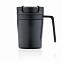 Термокружка с ручкой Coffee-to-go, черный с логотипом в Самаре заказать по выгодной цене в кибермаркете AvroraStore