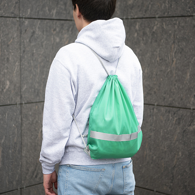 Рюкзак мешок RAY со светоотражающей полосой с логотипом в Самаре заказать по выгодной цене в кибермаркете AvroraStore