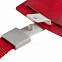 Карман для бейджа с лентой Staff, красный с логотипом в Самаре заказать по выгодной цене в кибермаркете AvroraStore