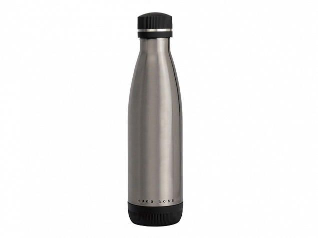 Термобутылка с вакуумной изоляцией Matrix  Silver,  Hugo Boss с логотипом в Самаре заказать по выгодной цене в кибермаркете AvroraStore