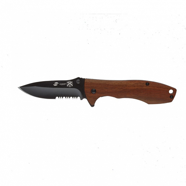Складной нож Stinger 632SW, сандаловое дерево с логотипом в Самаре заказать по выгодной цене в кибермаркете AvroraStore