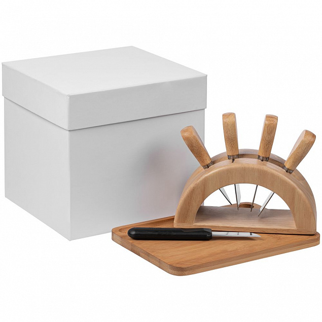 Коробка Cube M, белая с логотипом в Самаре заказать по выгодной цене в кибермаркете AvroraStore
