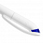 Ручка шариковая Beo Sport, белая с синим с логотипом в Самаре заказать по выгодной цене в кибермаркете AvroraStore