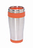 Термокружка LUNGO, оранжевая, серебристая с логотипом в Самаре заказать по выгодной цене в кибермаркете AvroraStore