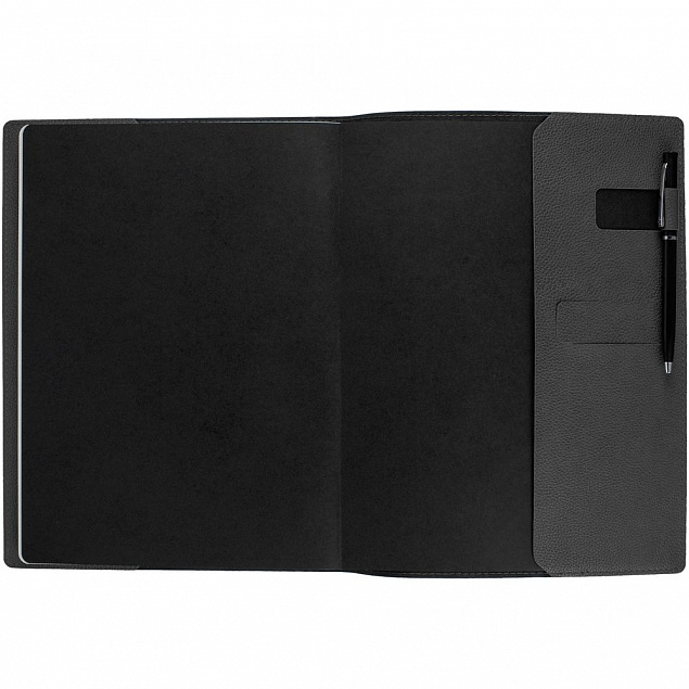 Ежедневник в суперобложке Brave Book, недатированный, серый с логотипом в Самаре заказать по выгодной цене в кибермаркете AvroraStore