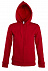 Толстовка женская на молнии с капюшоном Seven Women 290, красная с логотипом в Самаре заказать по выгодной цене в кибермаркете AvroraStore