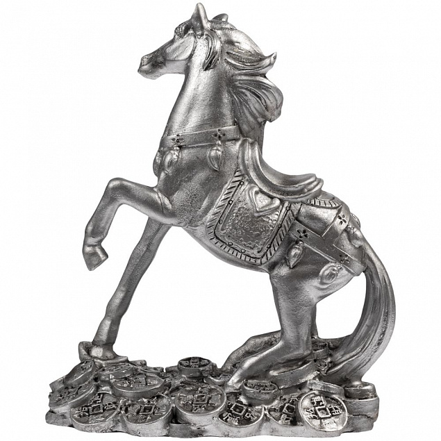 Статуэтка «Лошадь на монетах» с логотипом в Самаре заказать по выгодной цене в кибермаркете AvroraStore