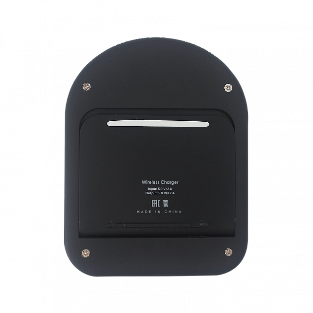 Беспроводное зарядное устройство Flatty ST (Черный) с логотипом в Самаре заказать по выгодной цене в кибермаркете AvroraStore