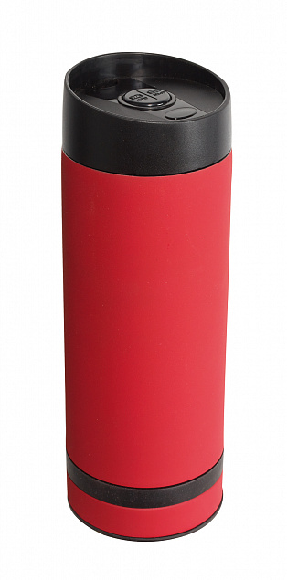 Дорожная кружка "АРОМАТИЧЕСКАЯ", красная с логотипом в Самаре заказать по выгодной цене в кибермаркете AvroraStore
