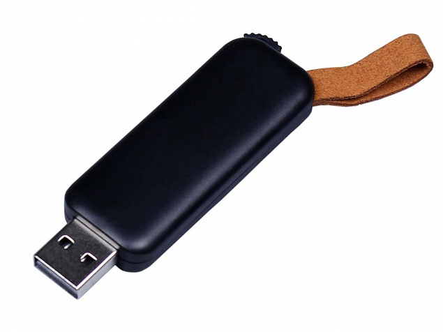 USB 2.0- флешка промо на 4 Гб прямоугольной формы, выдвижной механизм с логотипом в Самаре заказать по выгодной цене в кибермаркете AvroraStore